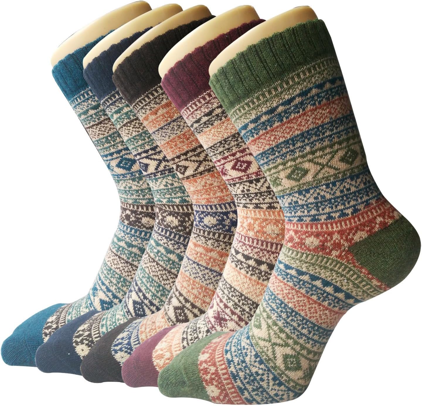 Cozy Winter Wool Socks 5 Pack - Gift Must-Have!