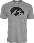Iowa Hawkeyes Tri-Blend Vintage Icon T-Shirt - Comfortable Fan Tee