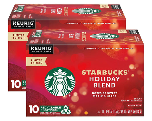 Starbucks Holiday Blend K-cups - Festive Flavor x2