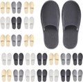 Geyoga 24 Pairs House Slipper for Guests - Soft Coral Fleece