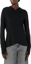 Cozy Relaxed-Fit Cross-Front Hoodie