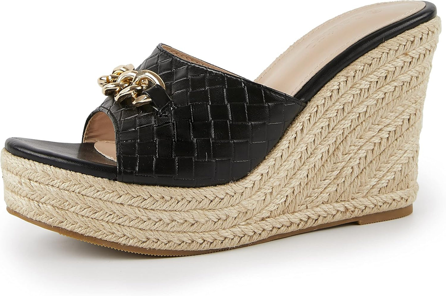 Coutgo Women's Wedge Sandals Platform Espadrille Heel Casual Slides