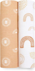 aden + anais Swaddle Blanket 2-Pack - Oversized Organic Muslin