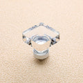 Crystal Cabinet Knobs 16 Pack Square Glass Drawer Knobs - Polished