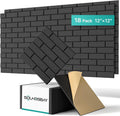 Soundproof Wall Panels Self-adhesive 18 Pack - Brick Acoustic Tiles