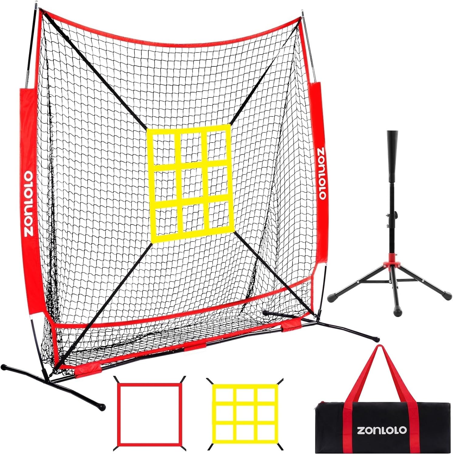 6x6ft Baseball & Softball Net for Hitting, Pitching, and More