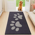 Dog Door Mat 59x20 in Dark Grey - Low Profile Absorbent Mud Mat