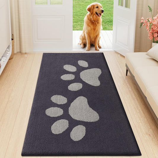 Buganda Dog Door Mat for Muddy Paws - Absorbent and Non-Slip