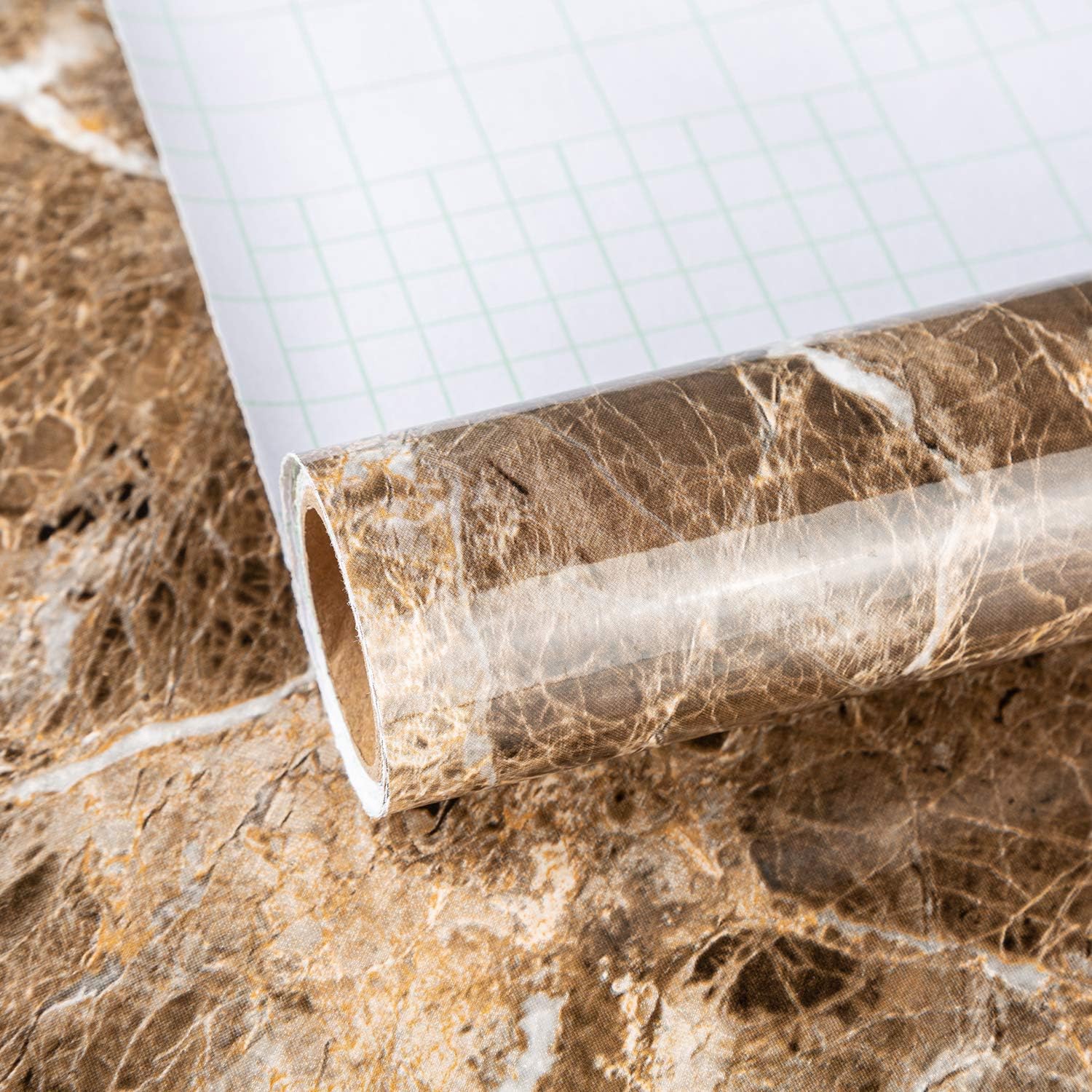 Brown Granite Wallpaper Peel Stick for Easy Home Makeover