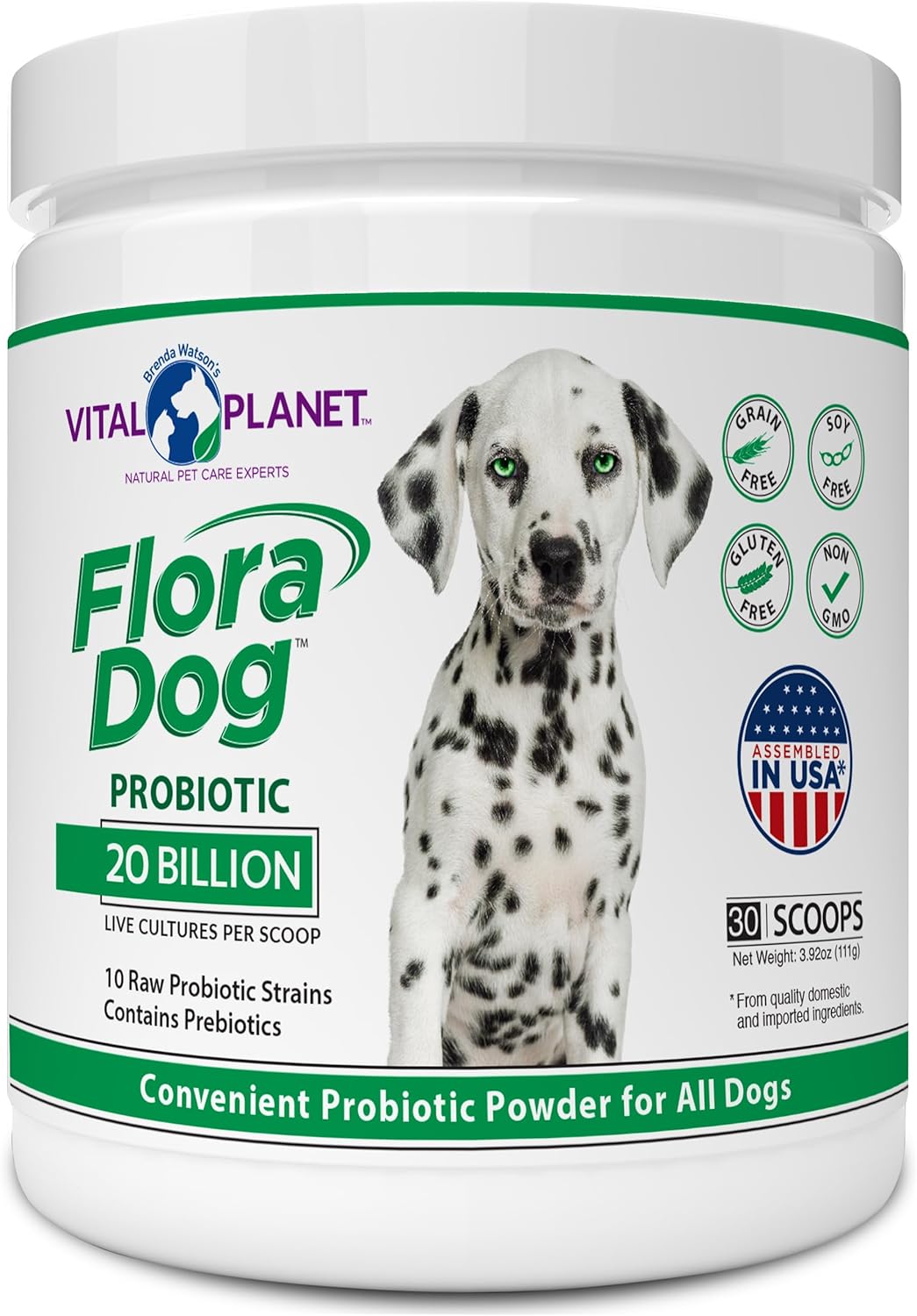 Flora Dog Probiotic Powder Supplement for Digestive Health