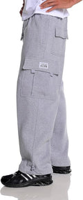 Pro Club Men's Heavyweight Fleece Cargo Pants - Durable Comfort