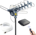Digital Amplified Outdoor HDTV Antenna with 40ft Cable - 150 Mile