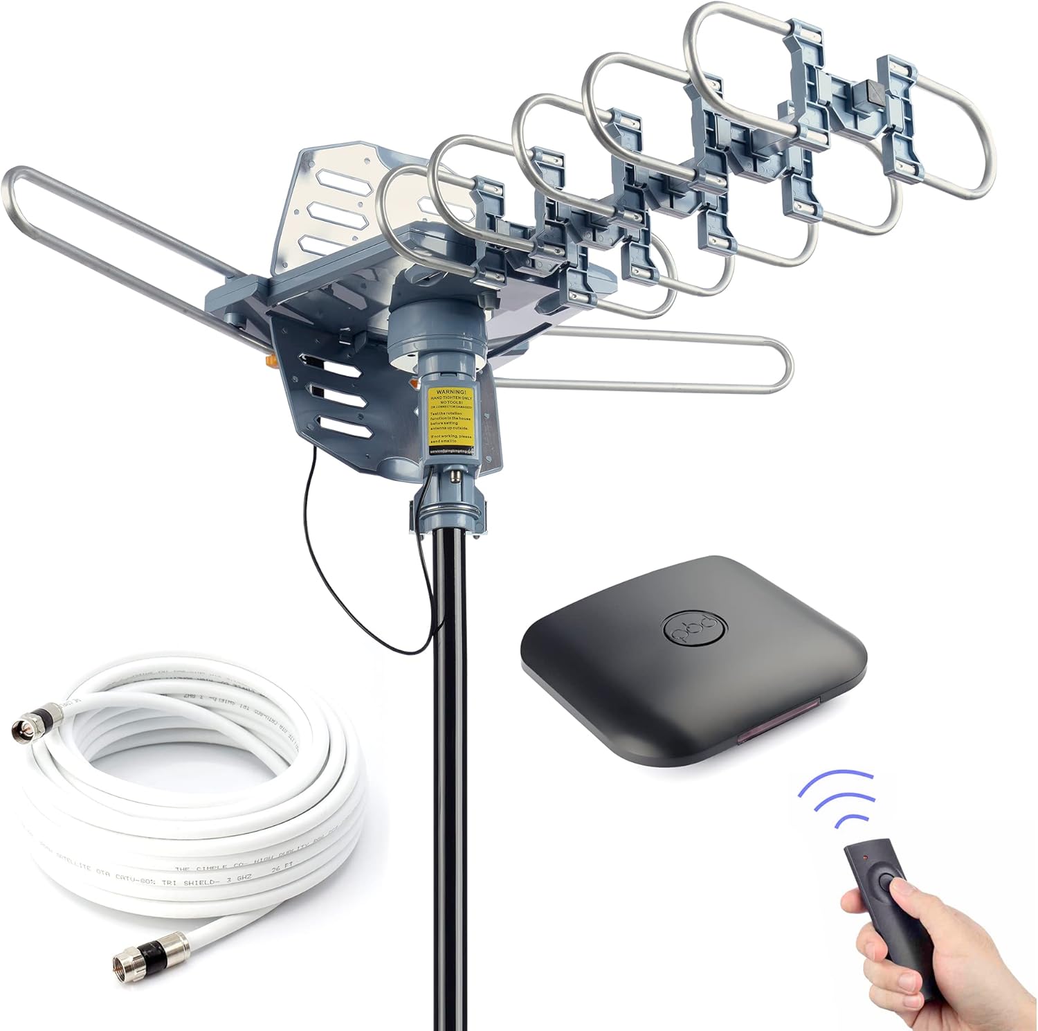 PBD Digital Amplified Outdoor HDTV Antenna with 360 Degree Rotation