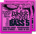 Ernie Ball Power Slinky 5-String Bass Strings - 2 Sets for Backup