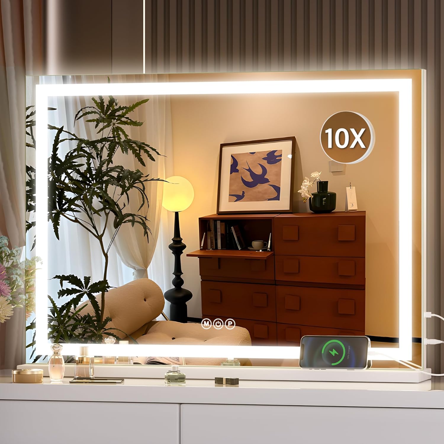 Hasipu Vanity Mirror with Lights: Perfect Size LED Makeup Mirror