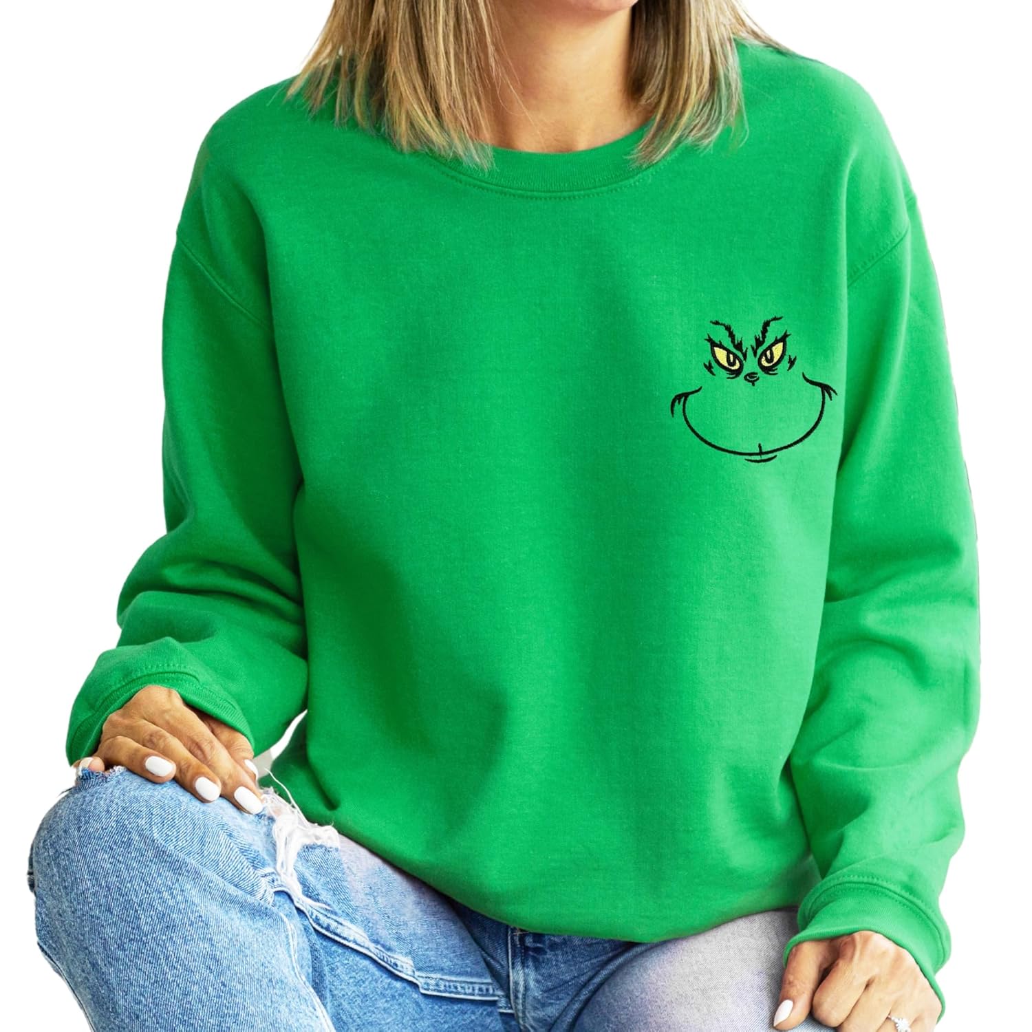 Funny Novelty Stole Ugly Embroidered Christmas Sweater XL