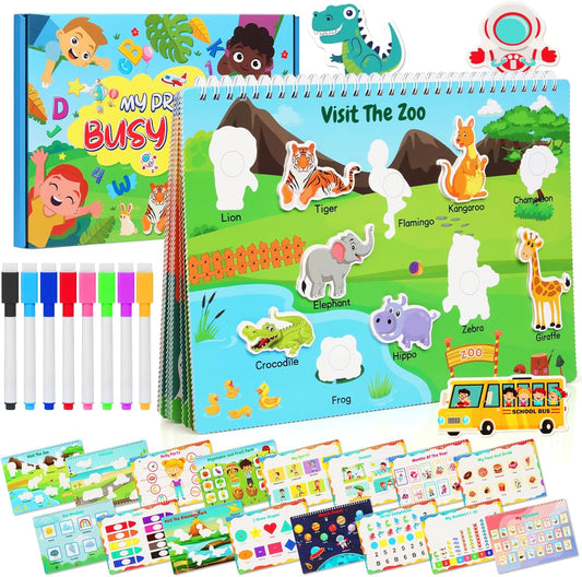 Dino Sensory Sticker Book for Busy Toddlers