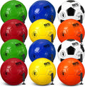 12 Pack Soccer Balls with Pumps Size 3/4/5 - Charity Bulk Set