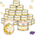 Mandarin Orange Lavender Scented Baby Shower Candles - Pack of 24
