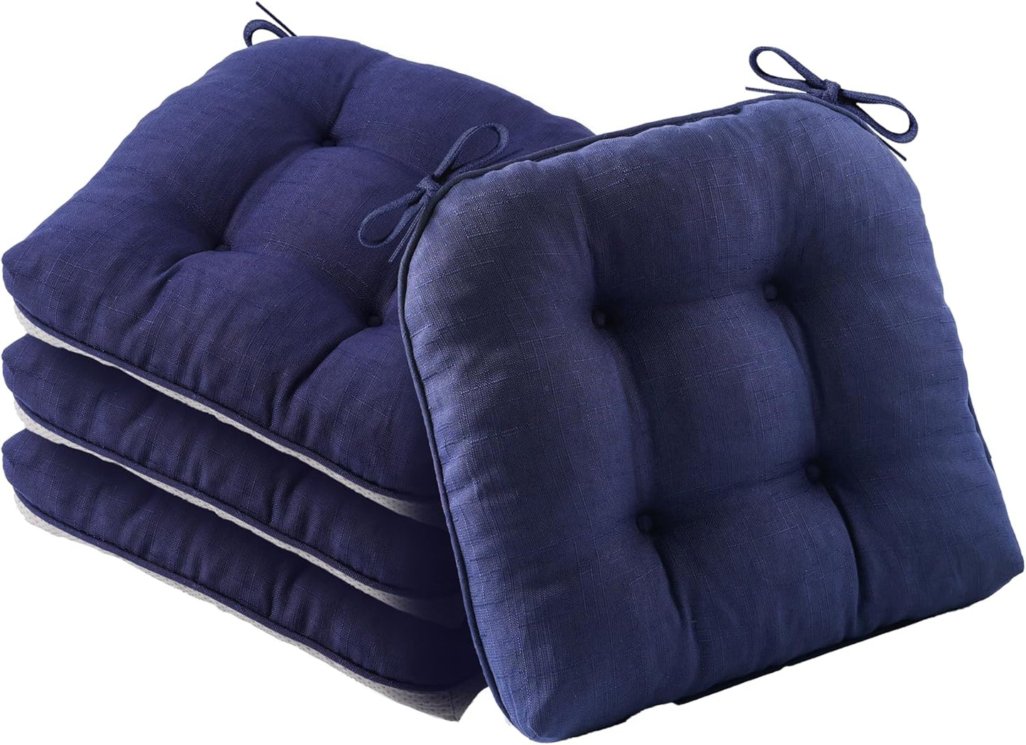 Battilo Chair Cushions Set of 4 for Dining Chairs, Navy