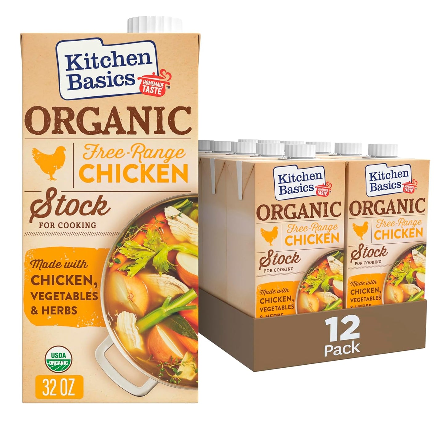 Organic Free Range Chicken Stock for Flavorful Cooking Needs