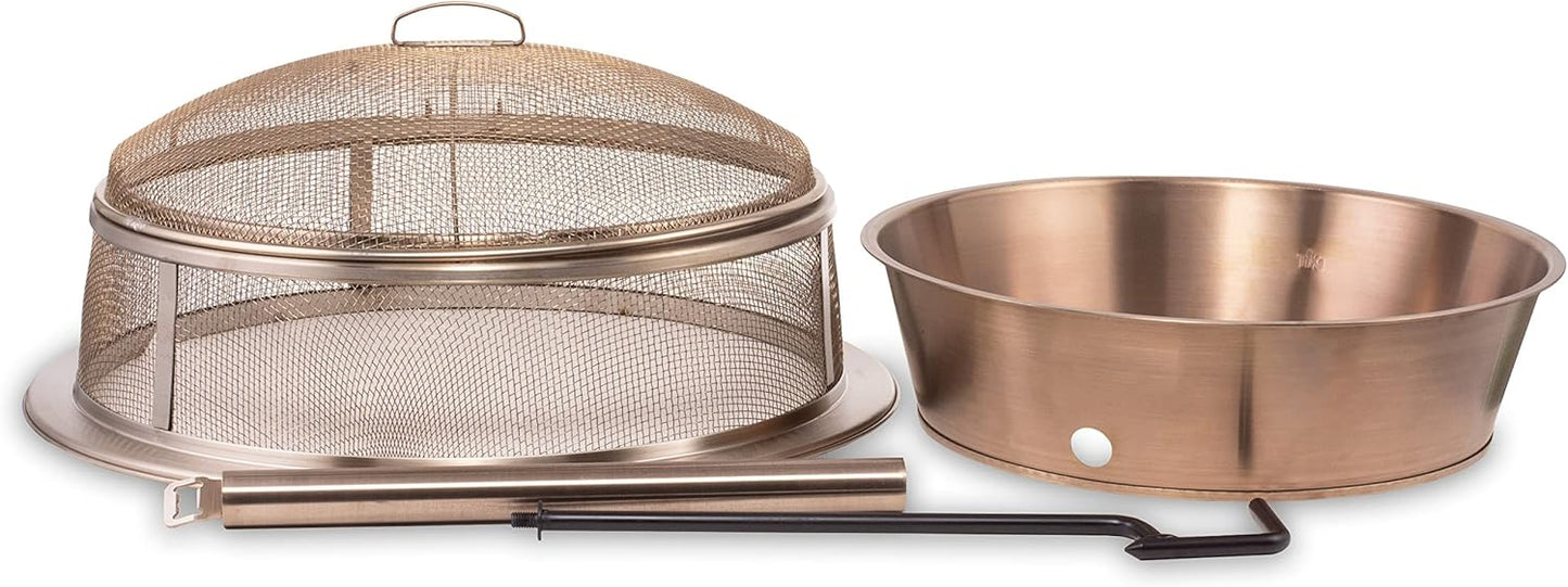 TIKI Brand Reunion Fire Pit Heat Deflector for Warmth