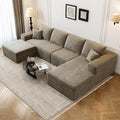 Cloud Modular Sectional Sofa 135.4in with Ottoman - No Assembly