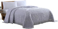 Medallion Chenille Bedspread Full Lavender - Vintage Cotton Charm