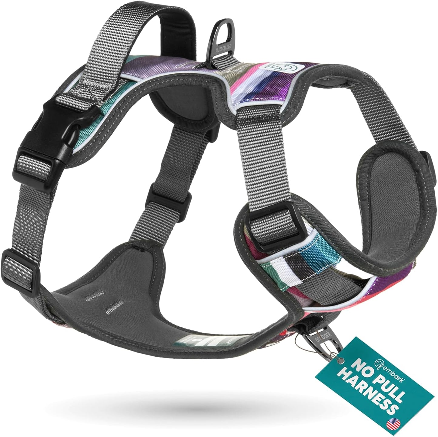 Embark Adventure Dog Harness for Medium Dogs with Reflective Trim