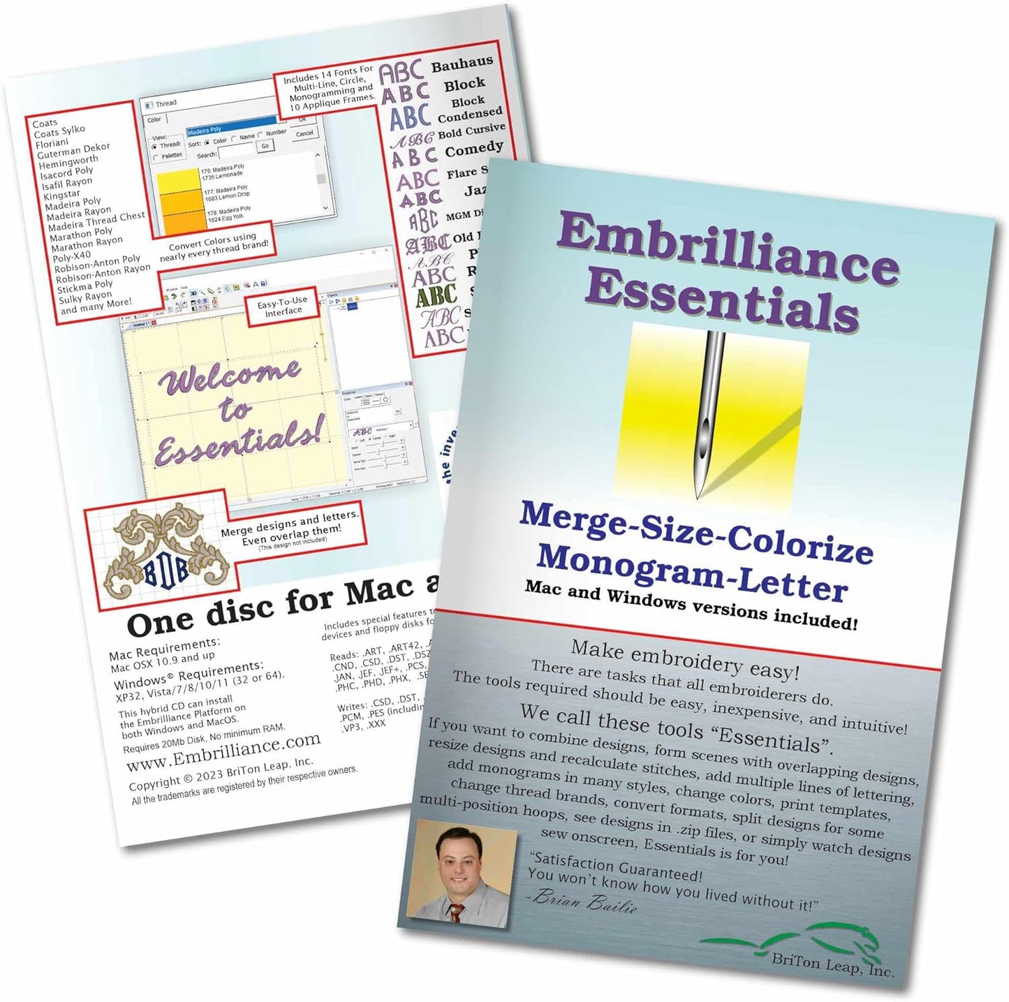 Embrilliance Essentials Embroidery Software for Mac & PC Review