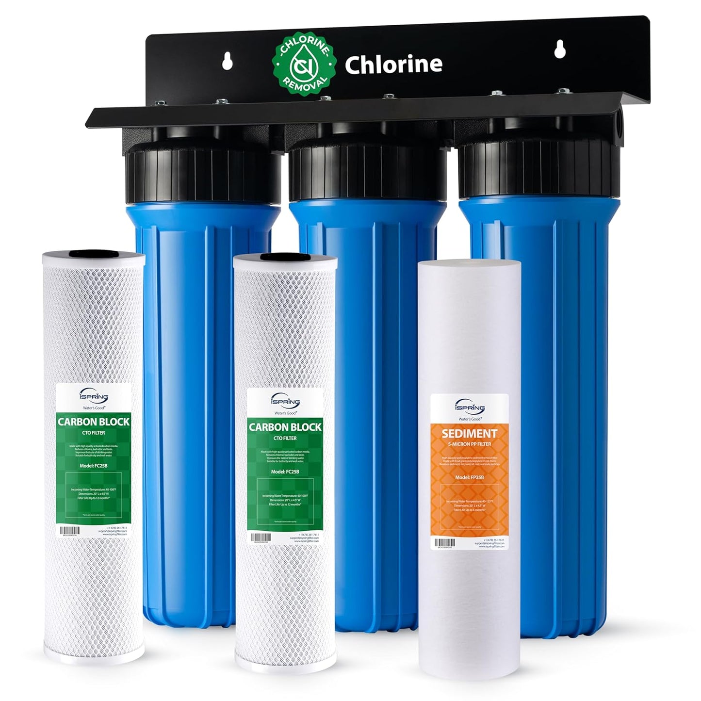 iSpring Whole House Water Filter System for Clean, Pure Water