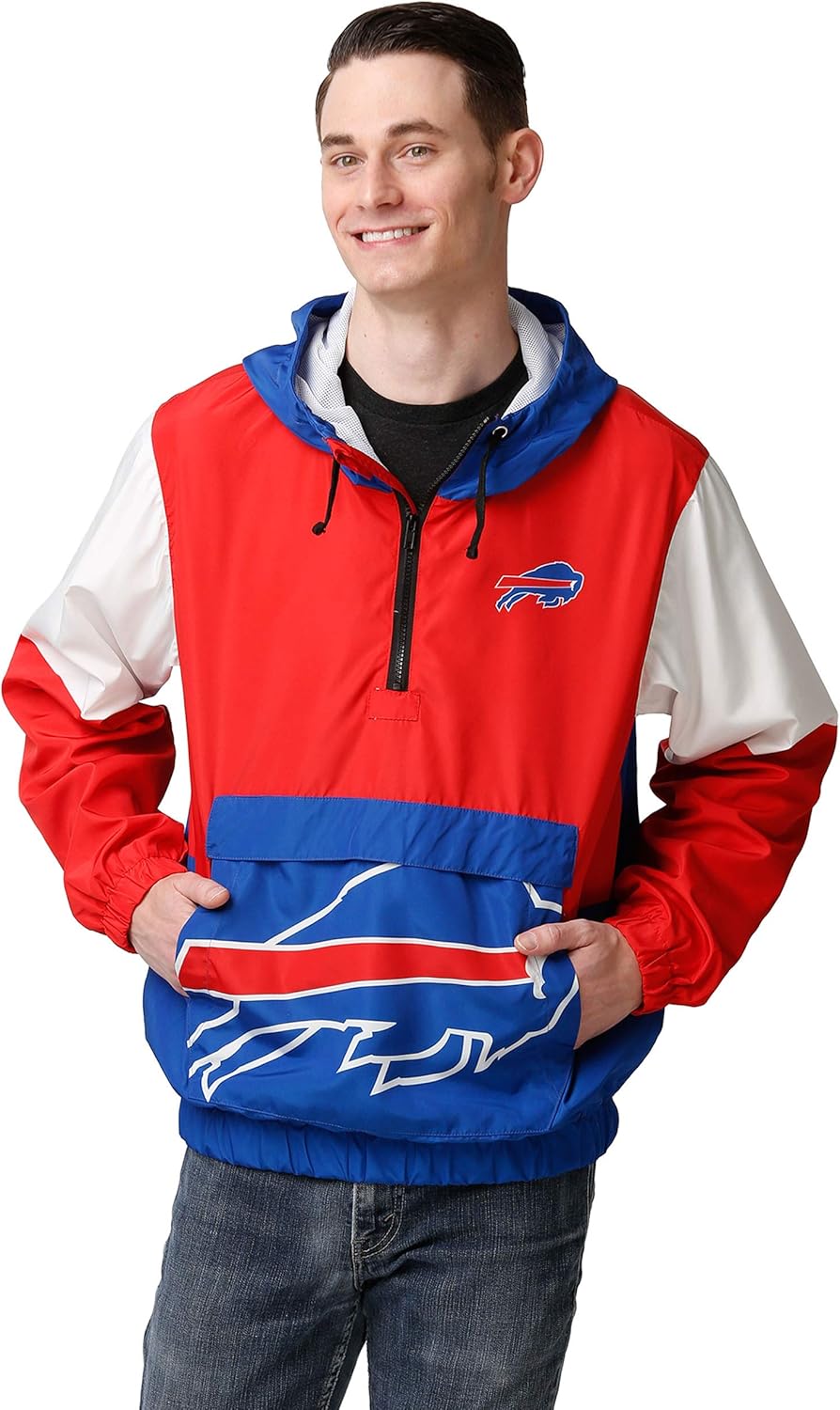 FOCO NFL Team Logo Warm-up Windbreaker for Ultimate Comfort