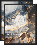 Engineered Wood 22 x 28 Frame Set of 2 - Lightweight Black Poster
