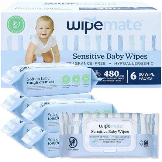Ultra-Soft Plant-Based Baby Wipes by WIPEMATE