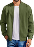 Men's Cotton Bomber Jacket Lightweight Flight Jacket - Casual