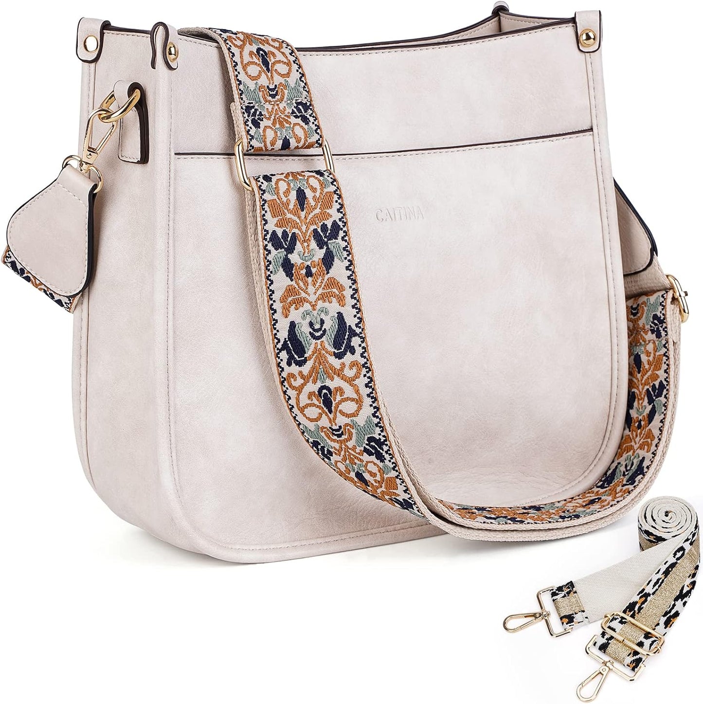 Trendy Vegan Leather Crossbody Bag for Women with Adjustable Straps