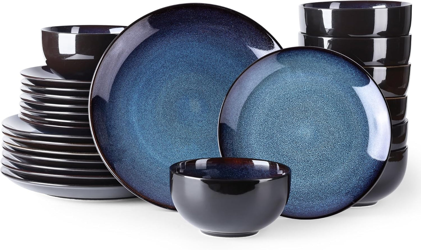 LERATIO Ceramic Dinnerware Set for 8 - Stylish and Durable
