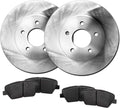 Hart Brakes Rear Brakes and Rotors Kit - Ceramic Pads, Direct Fit