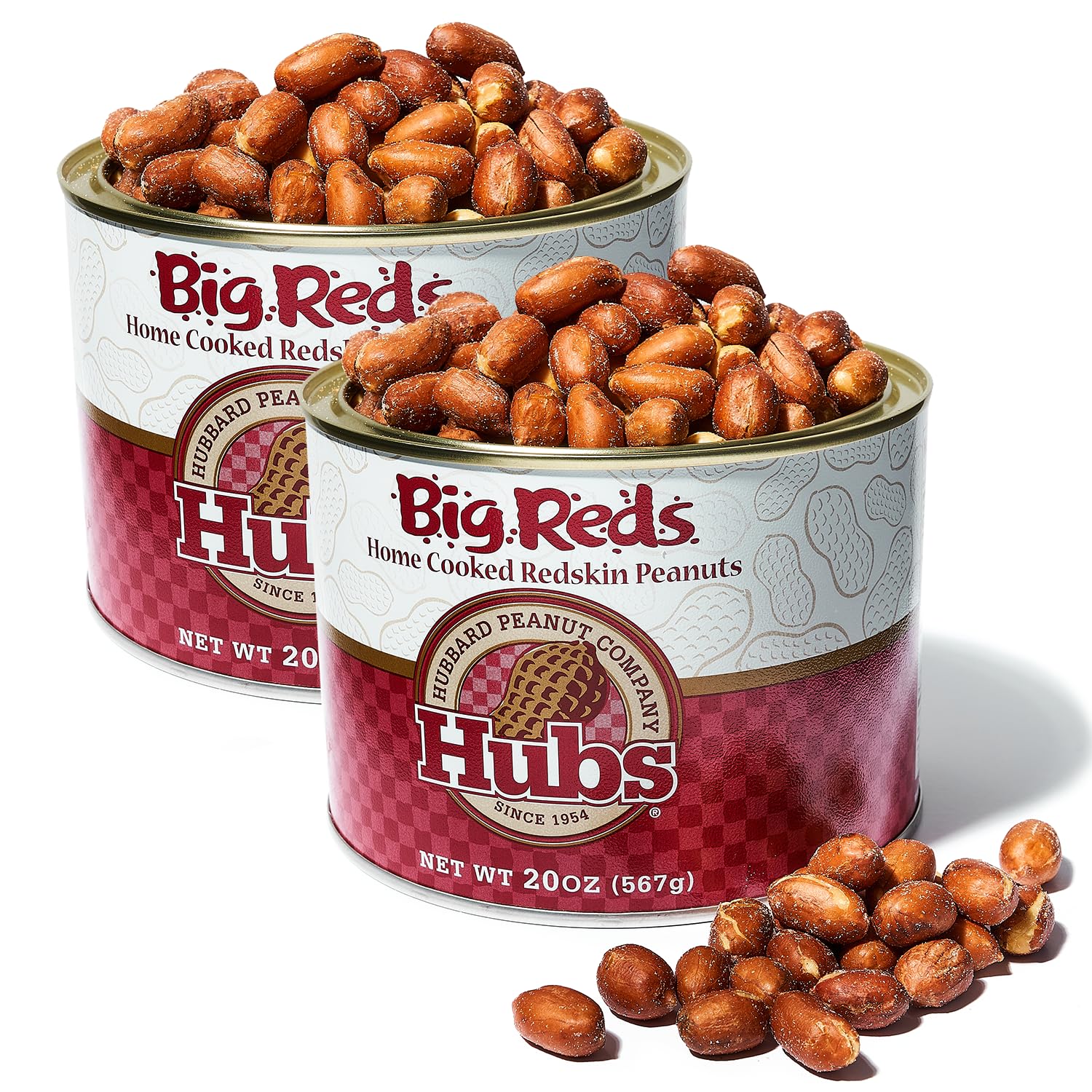 Hubs Peanuts Big Reds - Premium Virginia Nuts for Healthy Snacking