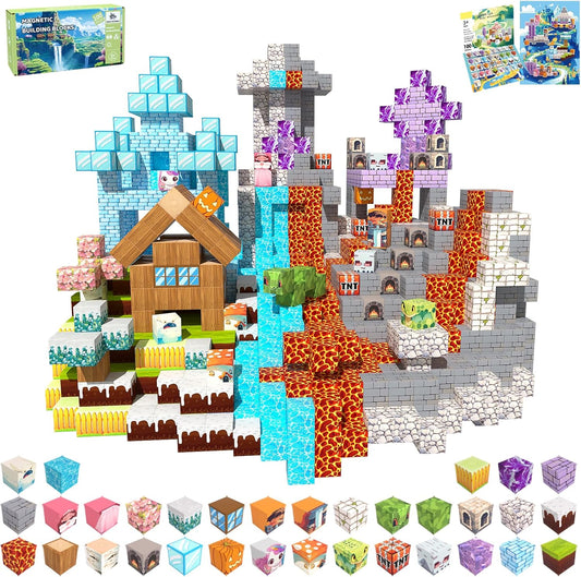 100PCS Magnetic Blocks for Kids - Creative Building Fun
