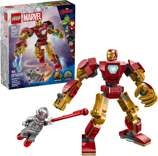 LEGO Iron Man Mech vs Ultron - Buildable Action Figure