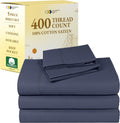 Split King Sheets Set for Adjustable Bed - 400 TC Cotton Sateen