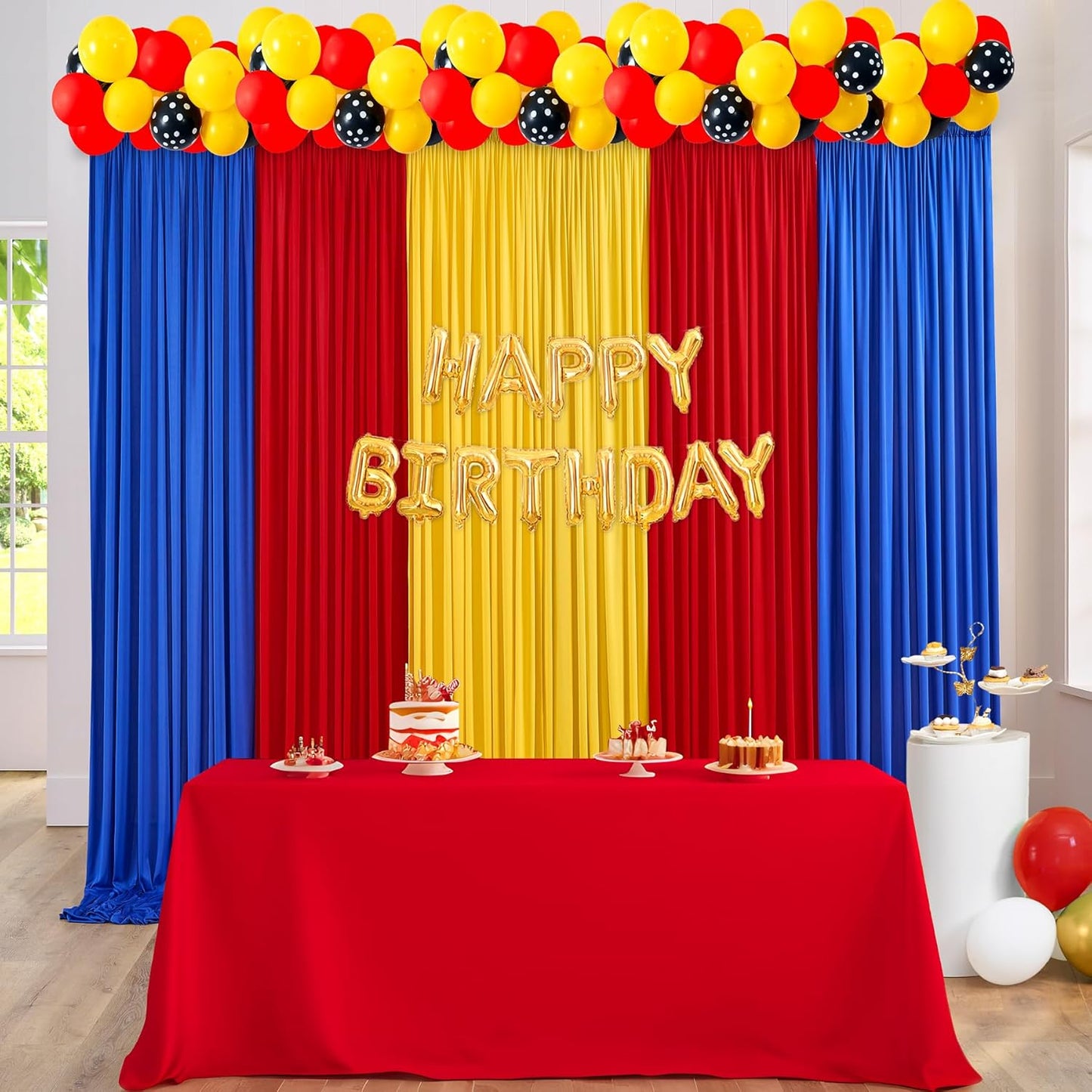 10ft x 15ft Thick Backdrop Curtain for Parties and Events