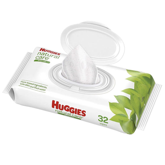HUGGIES Natural Care Baby Wipes, Unscented - Gentle Cleaning