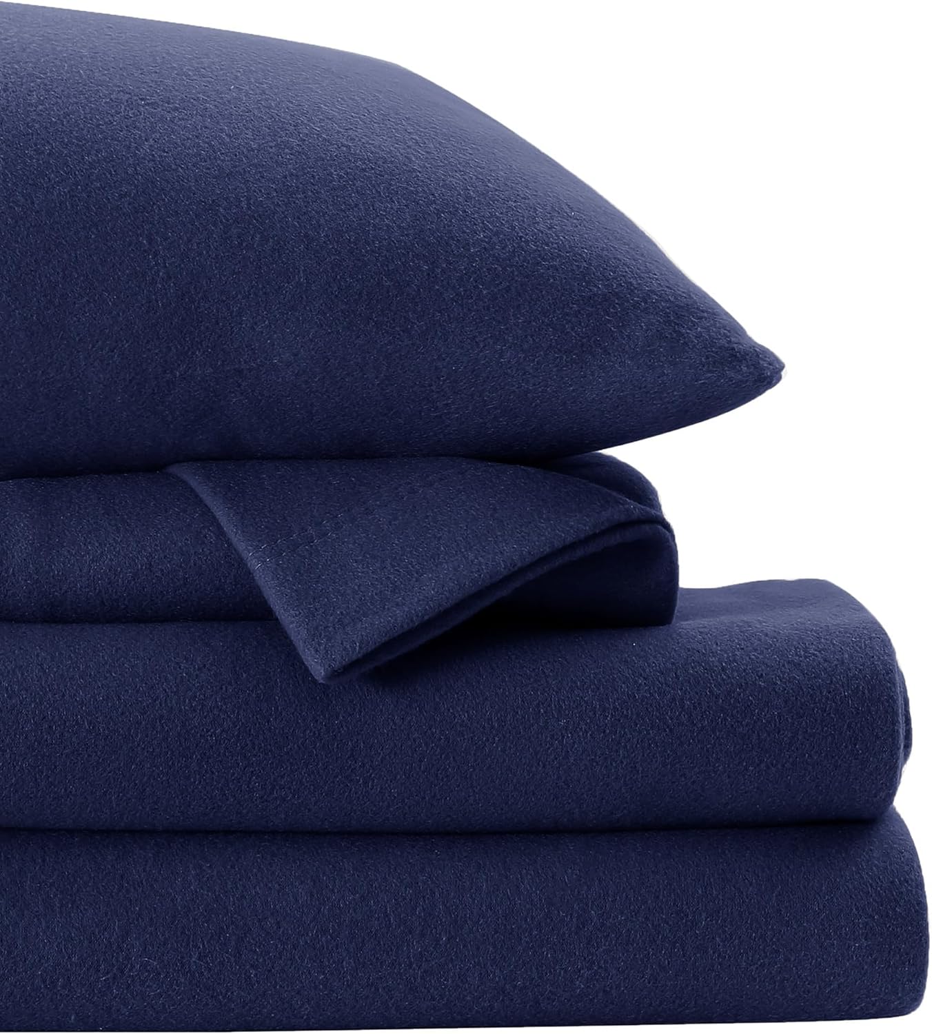 Softan Fleece Full Sheets Set 4-Piece Micro Polar Fleece