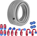 EVIL ENERGY 10AN Fuel Line Kit 20FT - Stainless Braided Performance