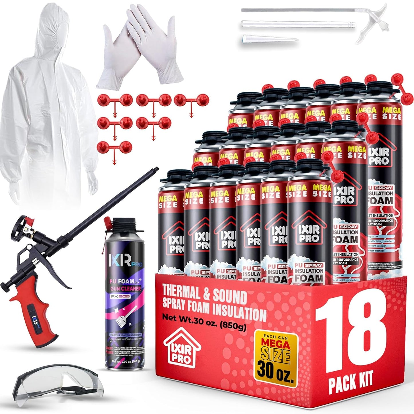 Mega Size Spray Foam Insulation Kit for Superior Coverage