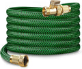 Upgraded Garden Hose 50ft Non-Expandable - Heavy Duty, Kink-Resistant