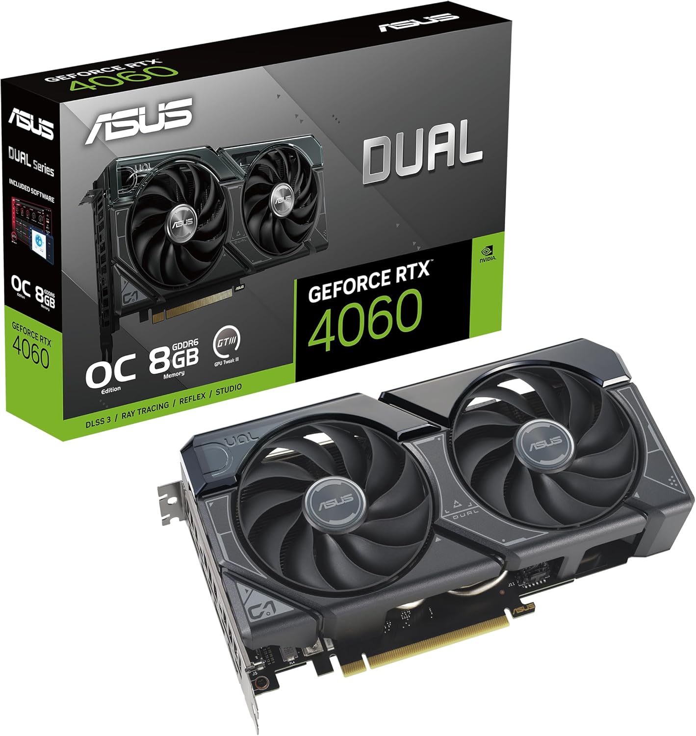 ASUS Dual GeForce RTX 4060 OC Edition 8GB GDDR6 Graphics Card