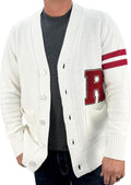 Mens 1950s Letterman Cardigan Sweater for Men - Retro Varsity Style